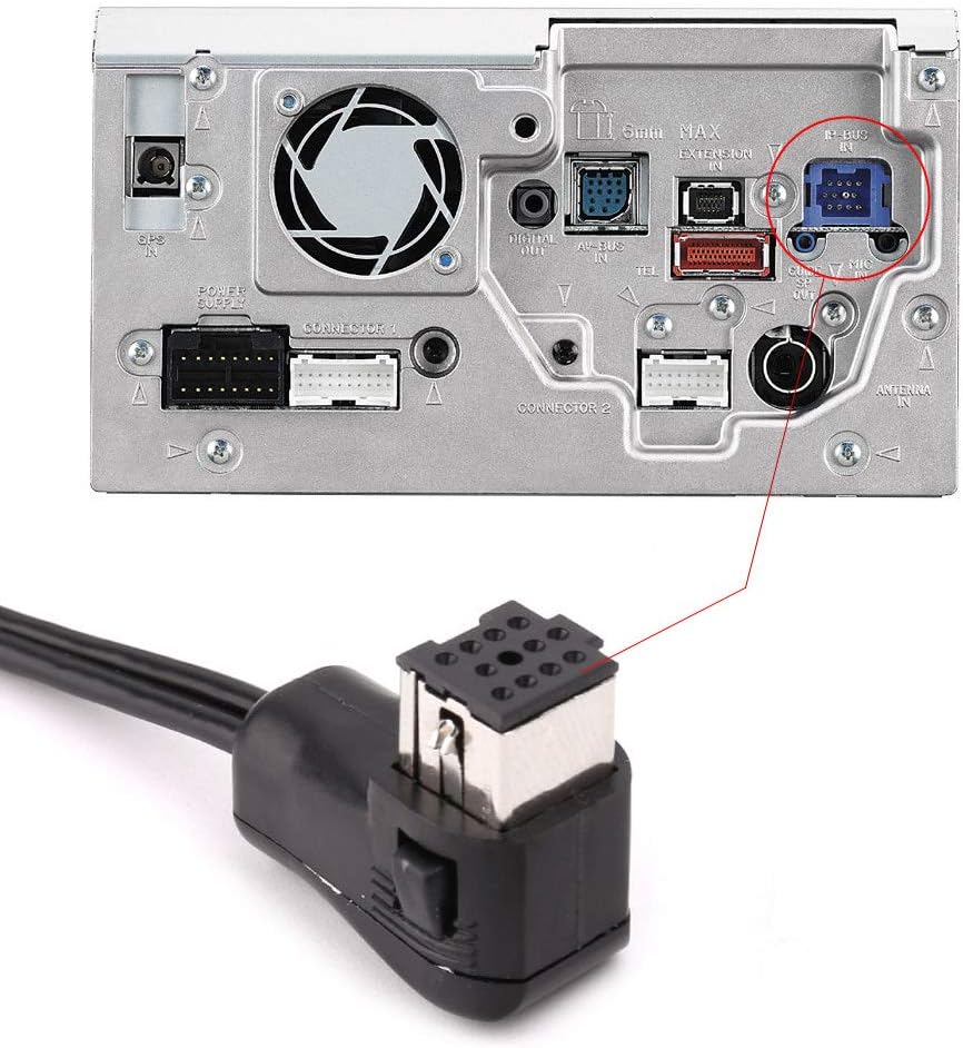 YuYue Bluetooth 5.0 Module, 11 Pin IP-Bus Plug Cable AUX Adapter for Pioneer DEH-P88RS Audio Music Receiver
