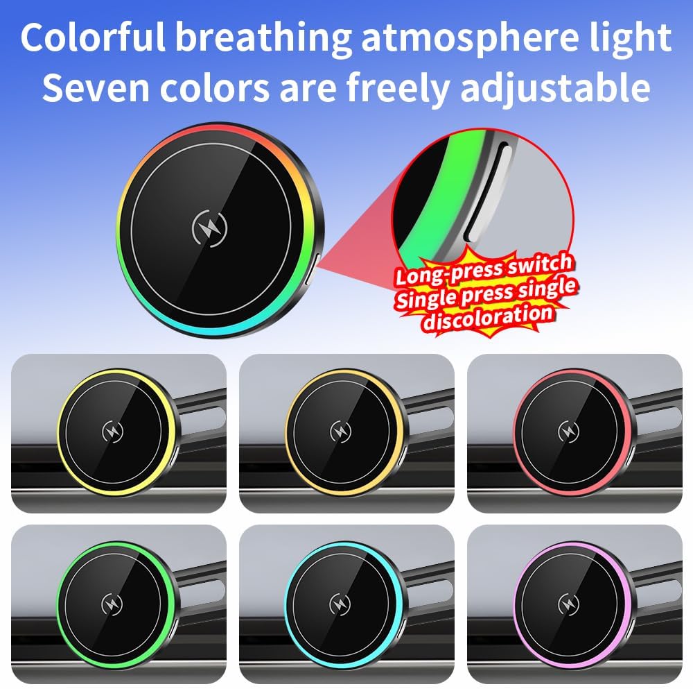 Car Magnetic Phone Mount for Mercedes Benz GLB-Class 2020-2026 and Benz EQB 2022-2025 Auto Interior Accessories Best Cellphone Holder Fast 15W Wireless Charger Cell Phones Charging Screen Stand