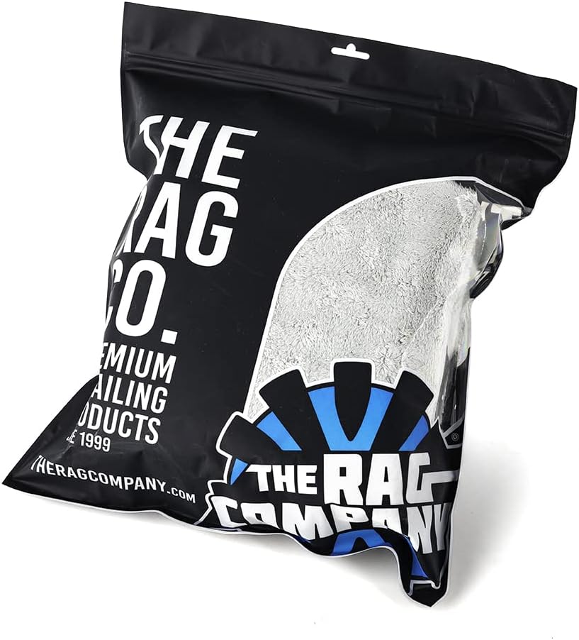 The Rag Company Eagle Edgeless 500 Detailing Towel, 16x16 in, 4-Pack