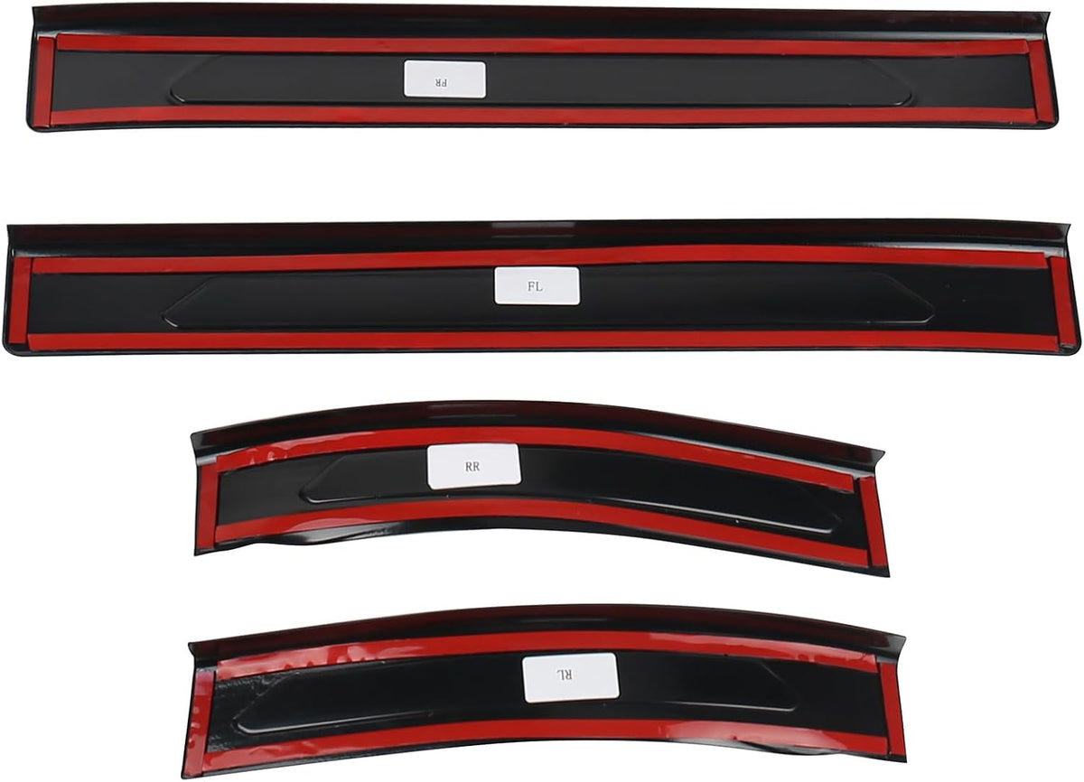 4PCS Door Sill Protector Compatible with BMW 2019-2025 2026 X5 G05 Accessories Carbon Fiber Texture ABS Plastic Material Auto Door Entry Guards
