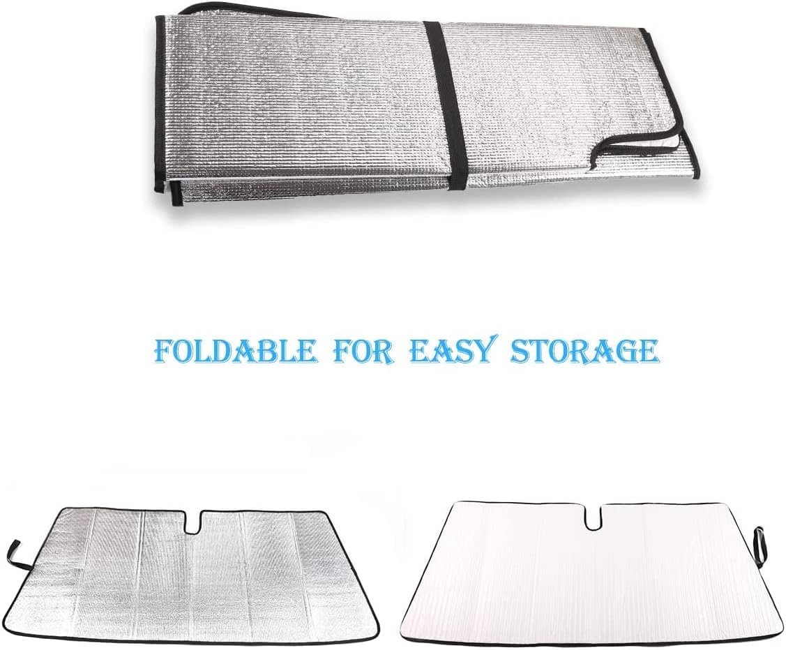 Car Windshield Sun Shade Compatible with Toyota Tacoma 2006-2026 Auto Windshield Sunshades Foldable Blocks UV Rays Sun Visor to Keep Your Vehicle Cool and Damage Free (Style A)