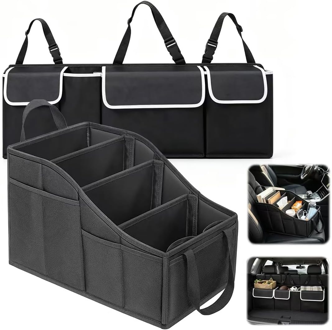 Car Seat Organizer, Multi‑Pocket Storage for Front & Rear Vehicle Seats