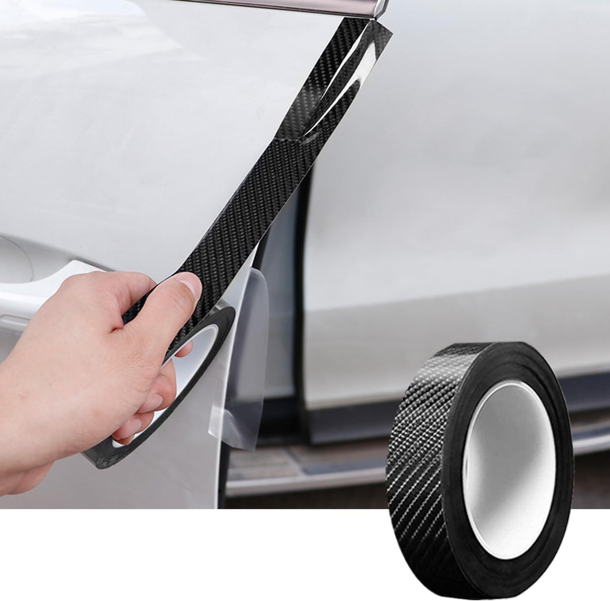 Car Door Edge Entry Guards Sill Protector Automotive Tape (Black, 2in*33FT)