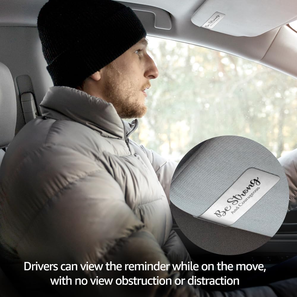 Be Strong and Courageous Car Visor Clip, Visor Clip for New Driver