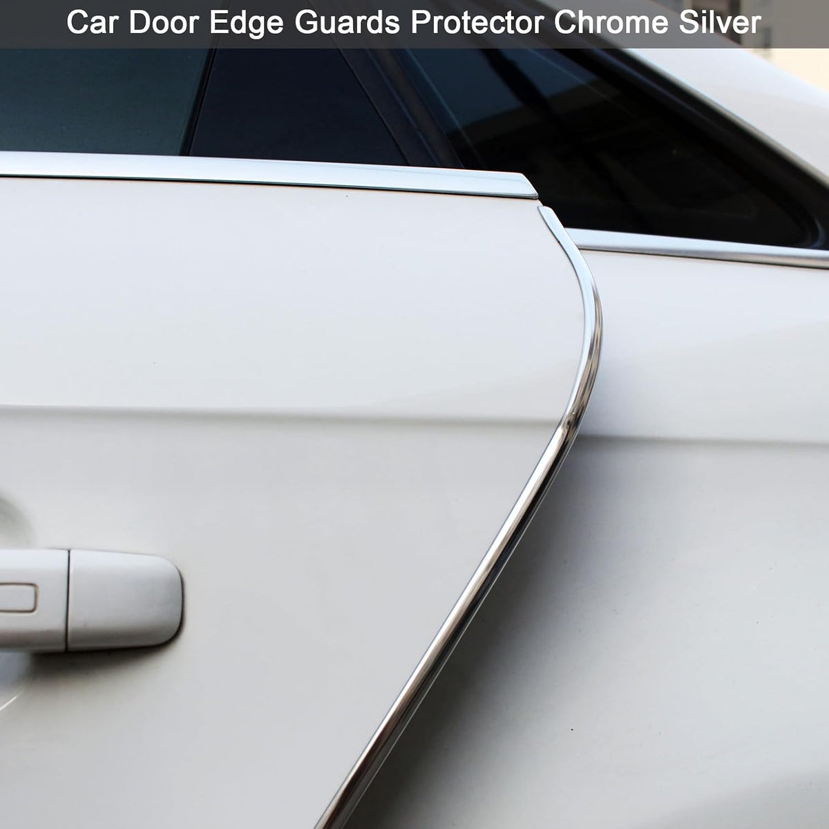 Car Door Edge Guards Silver U Shape Moulding Trim Strip Guard Protector