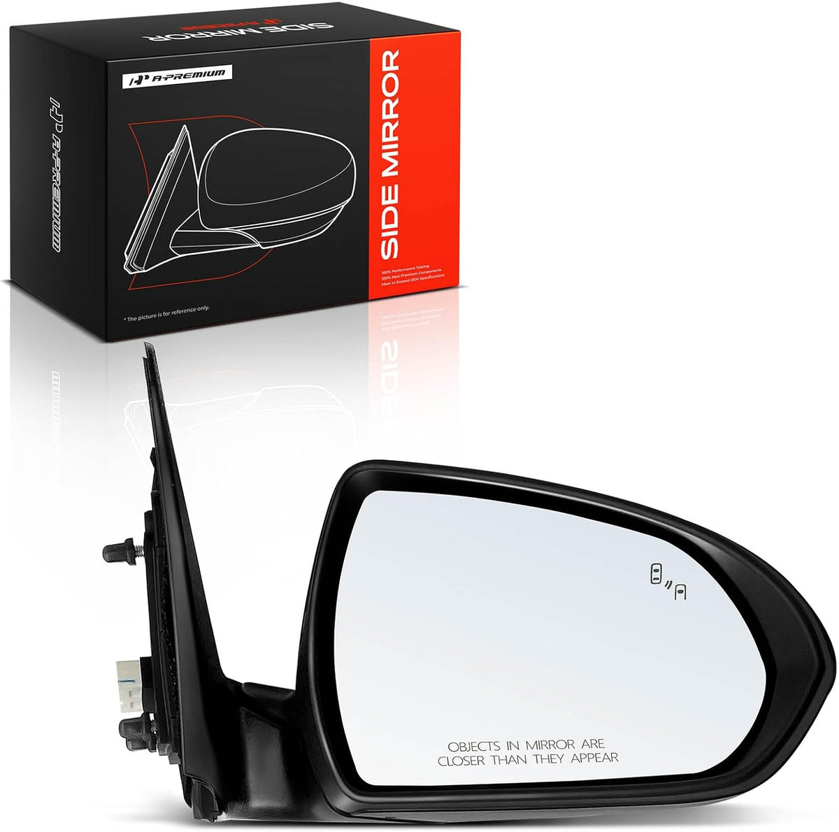 A-Premium Passenger Side Power Door Mirror Compatible with Hyundai