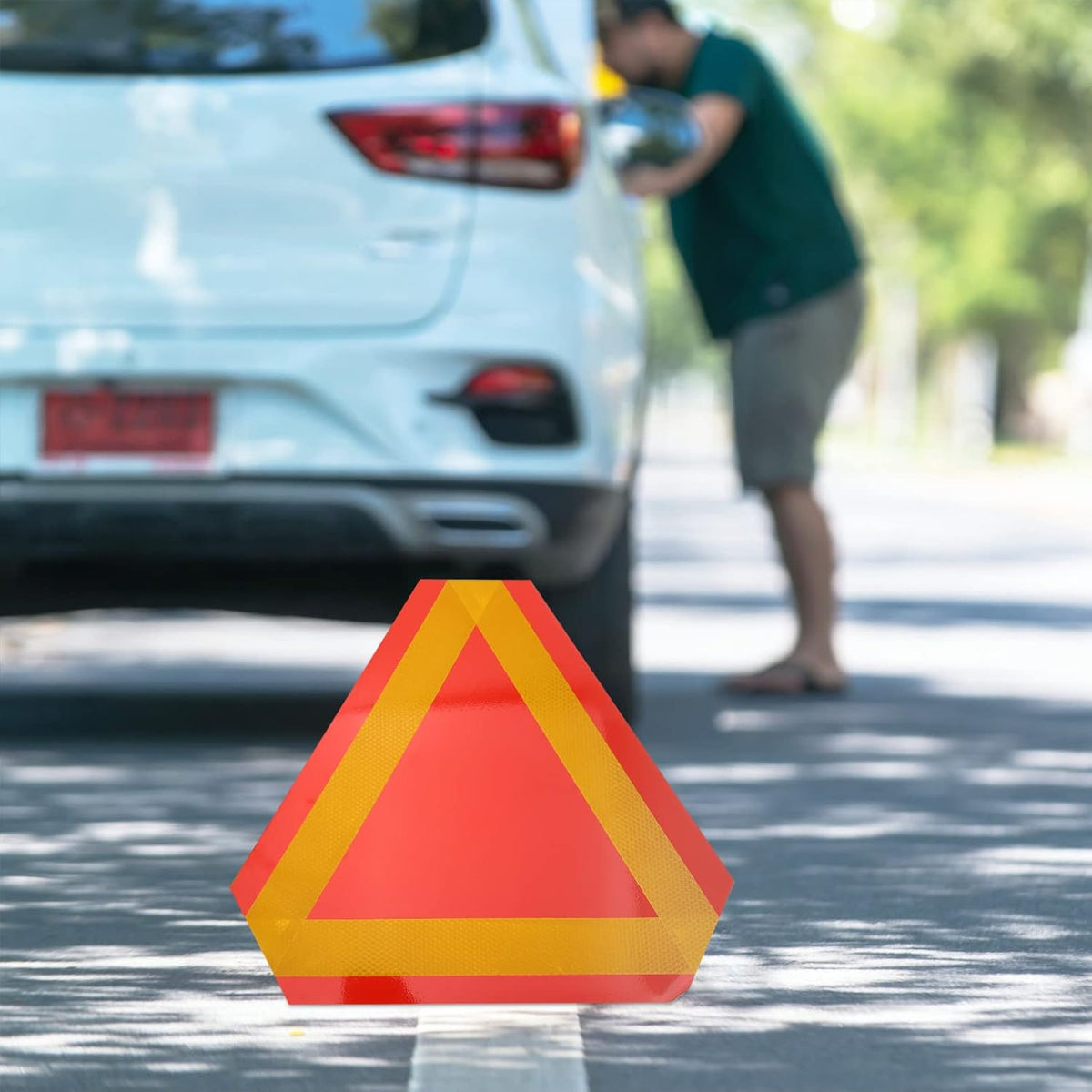 2pcs Triangle Reflector Slow Moving Vehicle Warning Sign