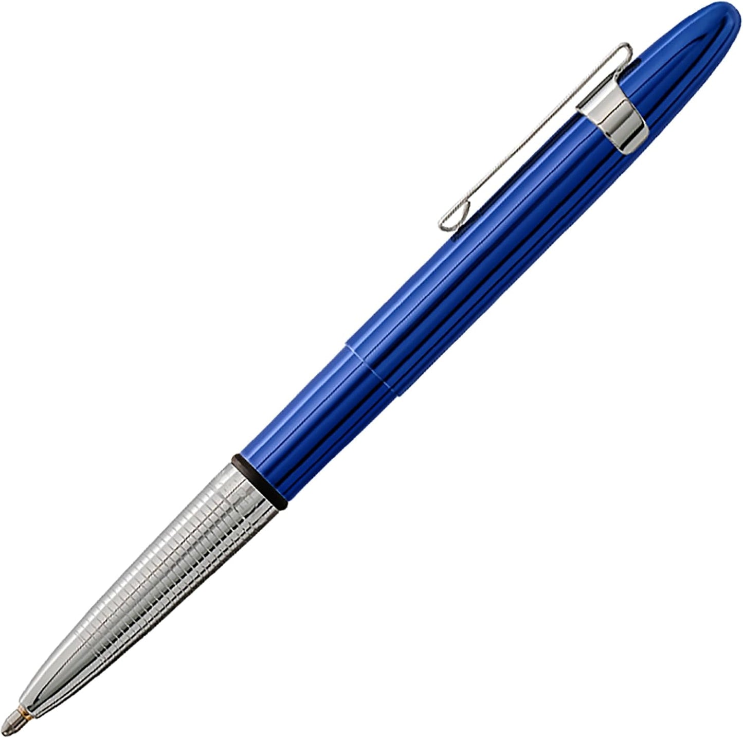 Fisher Space Pen Blue Moon Bullet Pen, Pressurized Ballpoint Pen, Compact Size, Writes Upside Down, Extreme Temperatures, Smooth Black Ink, Medium Point, Pocket Clip, Gift Box, Made in the USA