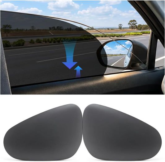 Car Window Shade Static Cling, Roll Windows Down for Driver, 2 Pack | Car Window Covers with 99% UV Block | No Glue No Residue |Driver Protection, Car Shades for Side Windows, Fit for Most Cars