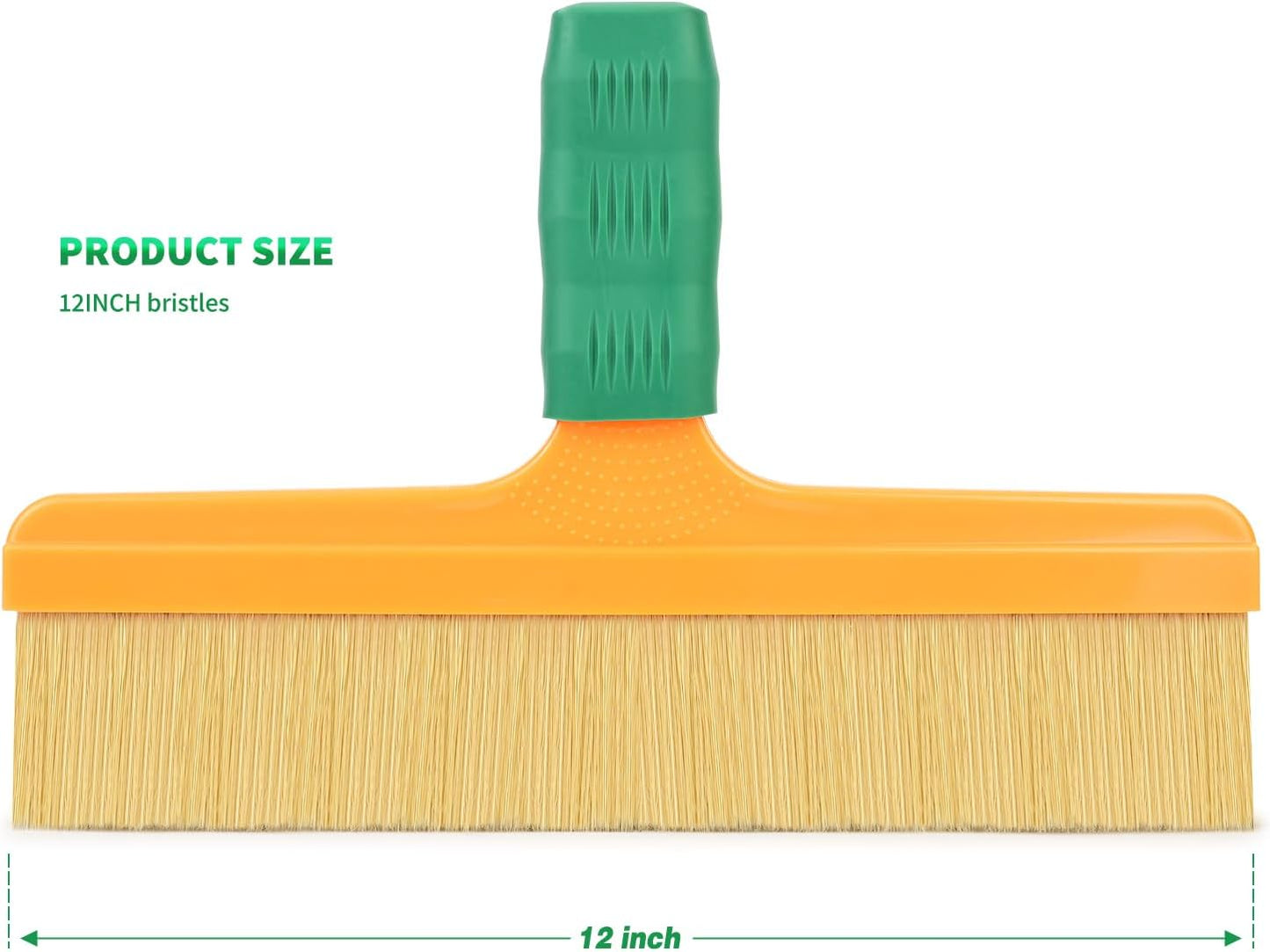 FOSHIO Brush Wrap Tool, 12" Professional Soft Boar Hair Bristle Car Detailing Brush with Rubber Handle for Vinyl Wrapping, Cleaning Interiors & Exteriors Car Wash & Window Tint Brush Tool