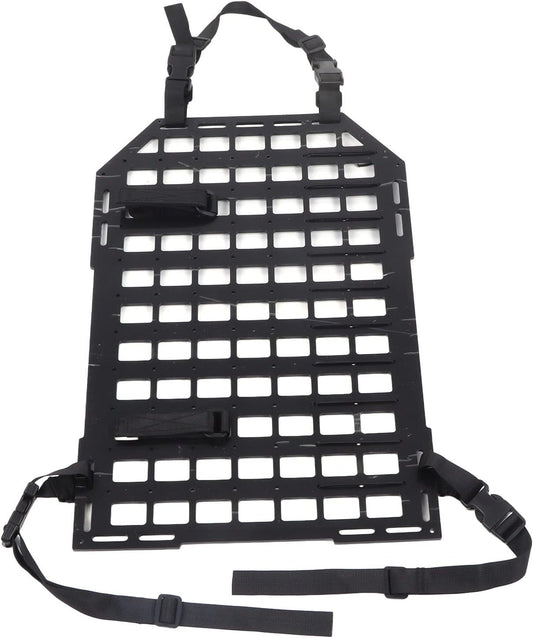 Bnineteenteam Car Backseat Organizer, 21.65x14.17in SUV Backseat Storage Molle Panel with Fastening Straps, for Camping, Off Road Equipment