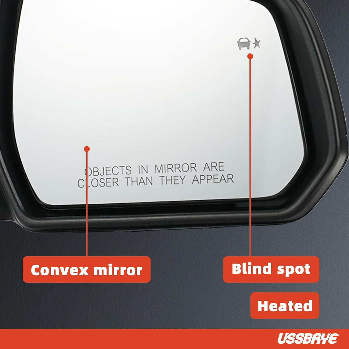 Right Side Mirror for 2017-2019 GMC Acadia Heated Blind Spot Memory