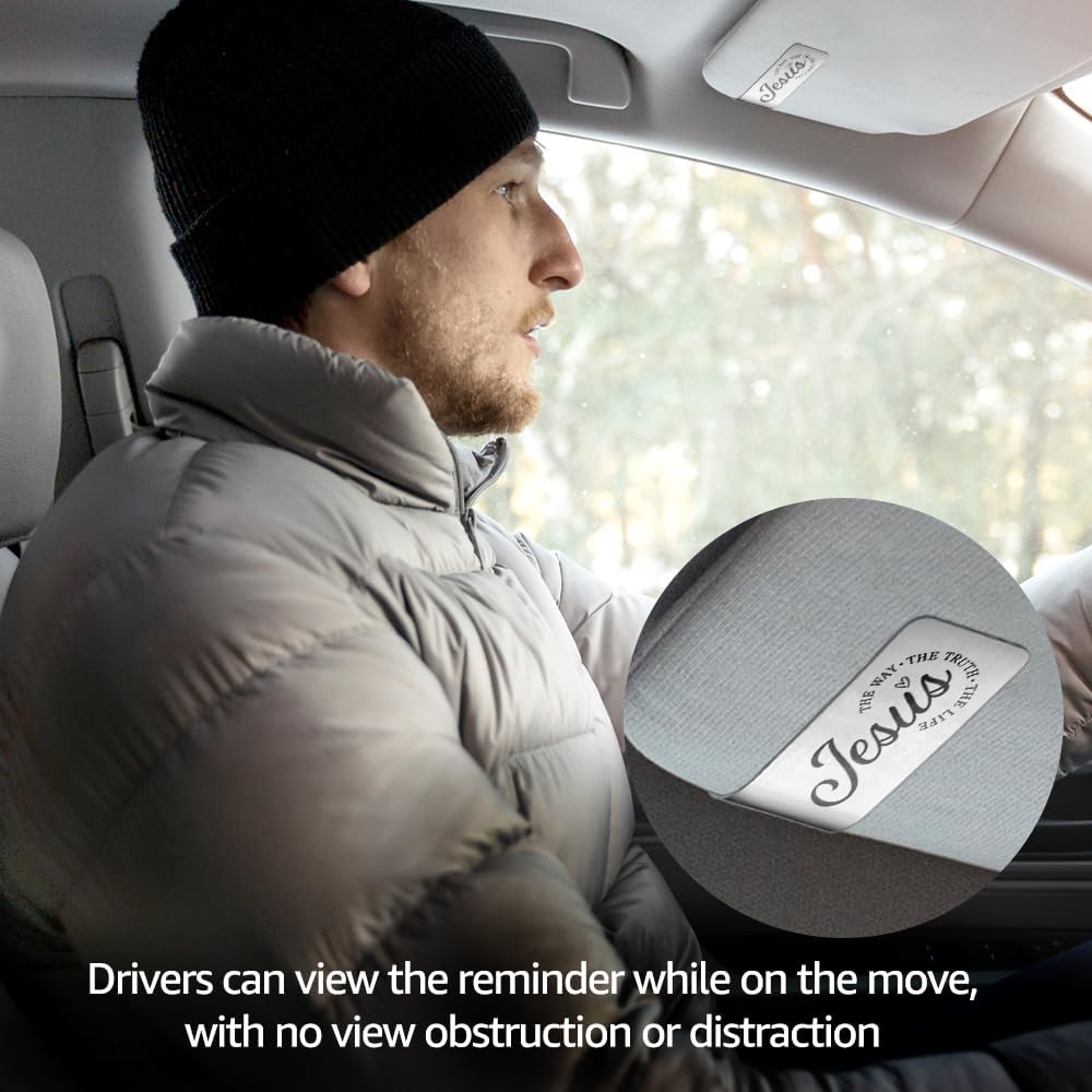 Catholic Car Visor Clip, Christian Visor Accessory for Men Women