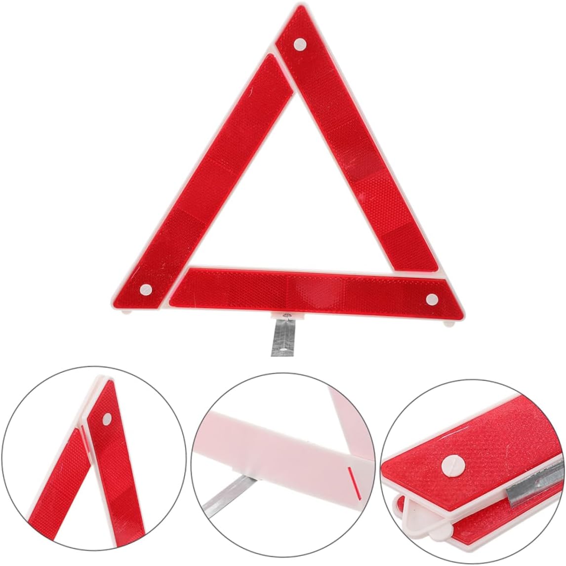 2pcs Emergency Warning Triangle Sign for Roadside Car Vehicle Safety