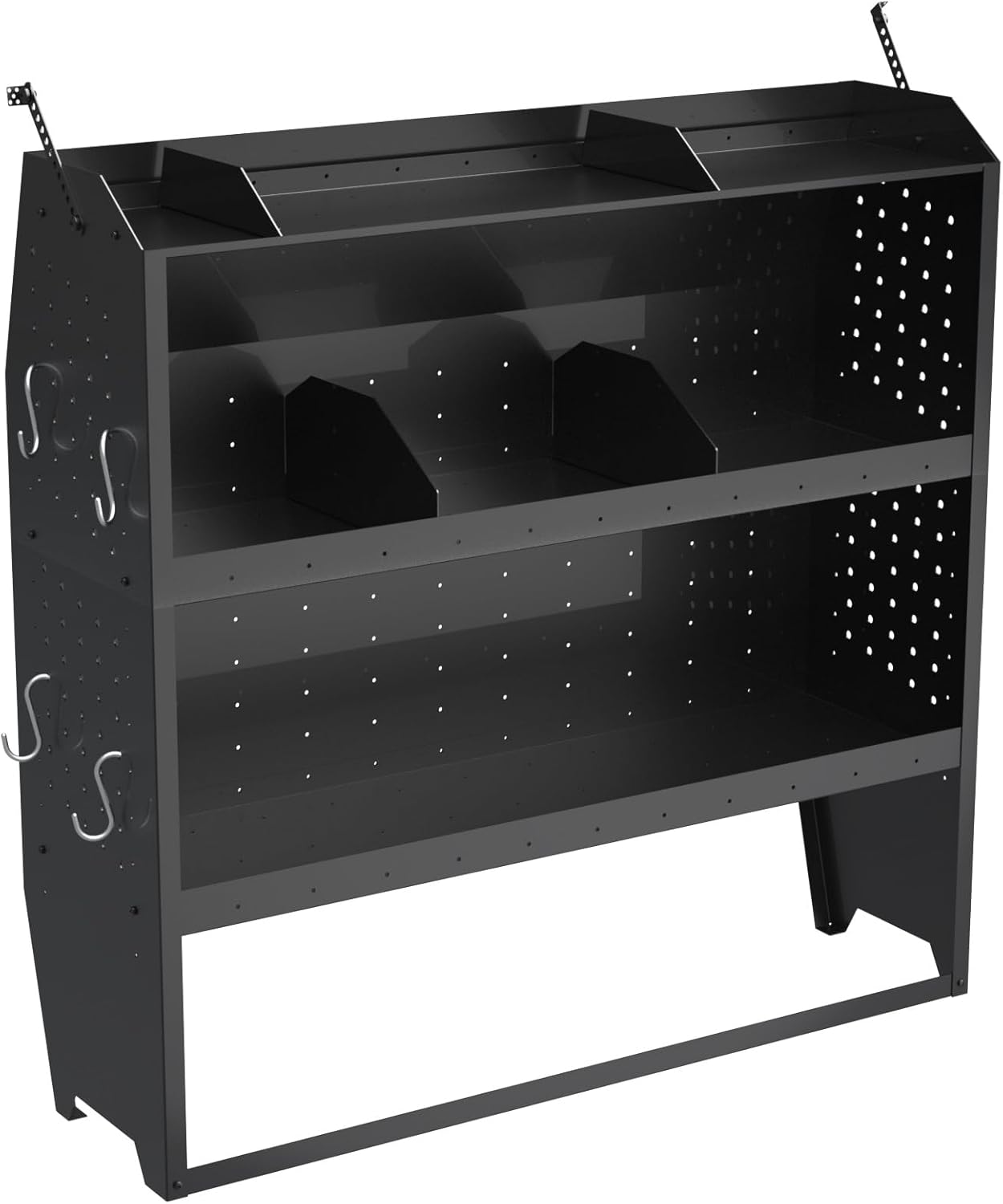 Steel Cargo Van Shelving Storage System Fit for Nissan NV200, Ford Transit Connect 2014+, Chevy City Express, Ram Promaster City 42" W x 43" H x 13" D