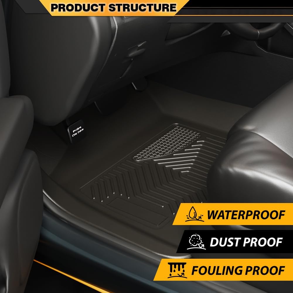 G-PLUS TPE Cargo Liners 6PCS Fit 2024-2025 Tesla Model 3 Highland Full Set