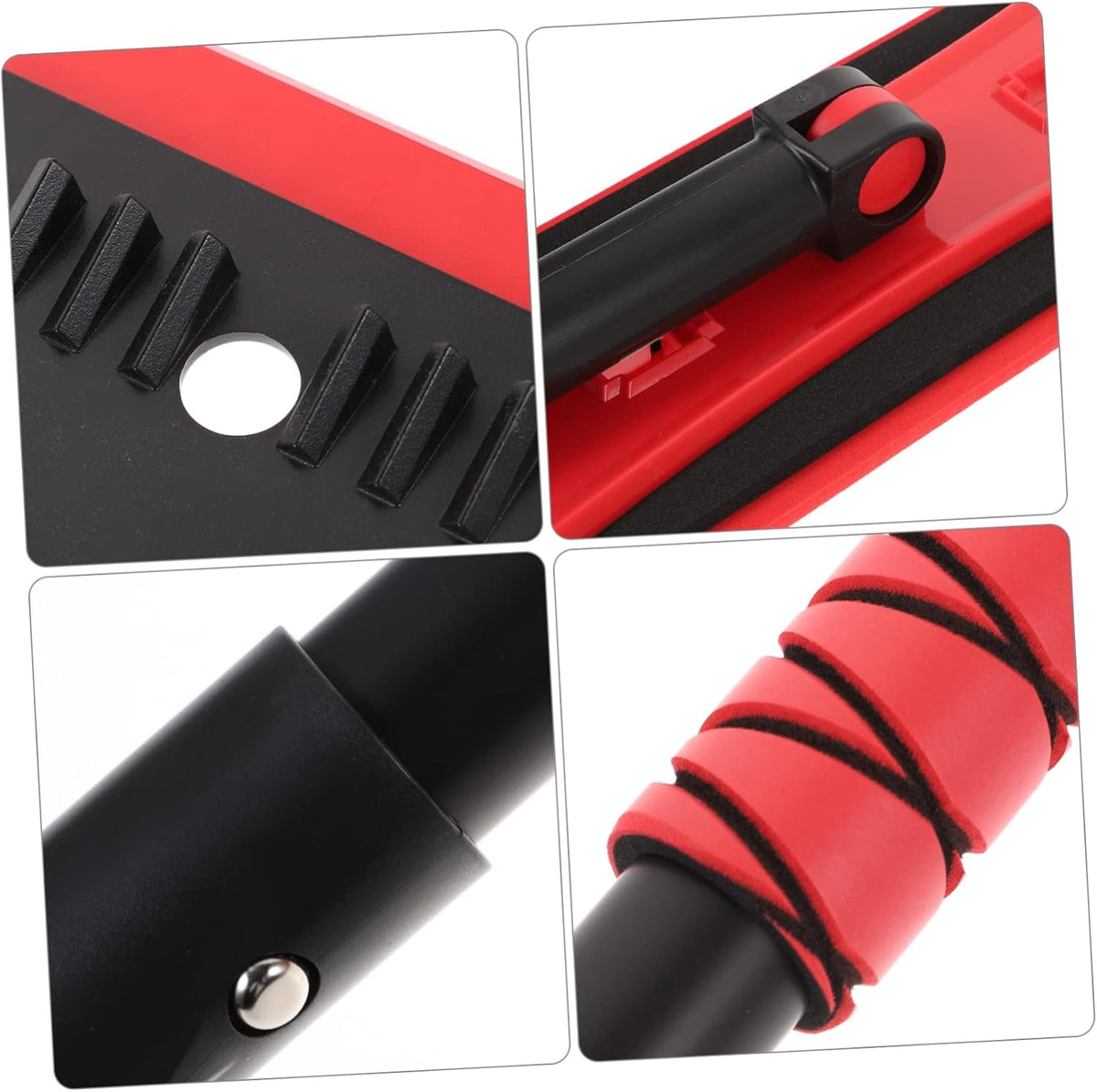 Garneck Detachable Extendable Car Snow Scraper and Brush Lightweight EVA Foam Snow Removal Tool for Windshield Non-Damaging Ice Scraper for Cars SUVs and Trucks