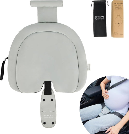 Car Seat Cushion for Pregnancy, Integrated Abdominal Pad, Elastic Breathable Fabric Reduce Belly Compression, Enhance Driving and Traveling Comfort