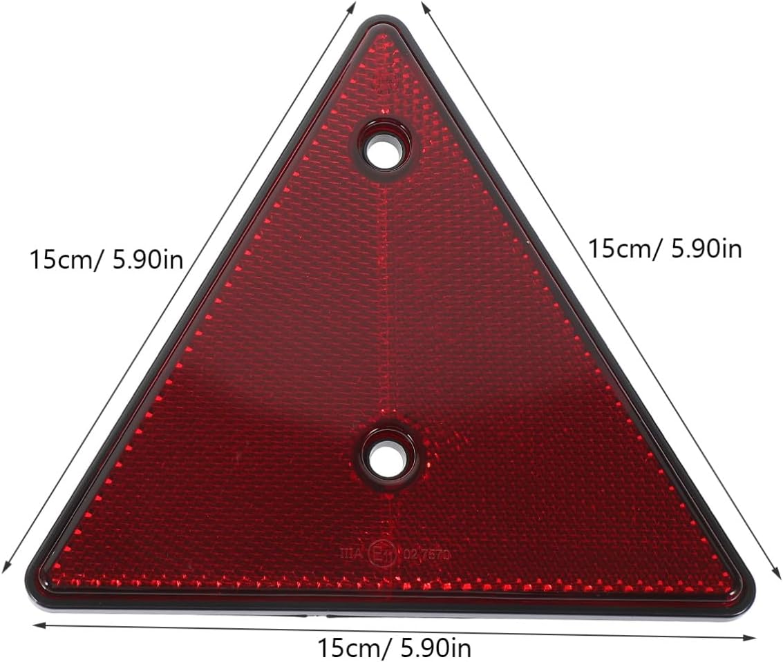 2pcs Triangle Emergency Warning Signs Reflective PVC Roadside Safety