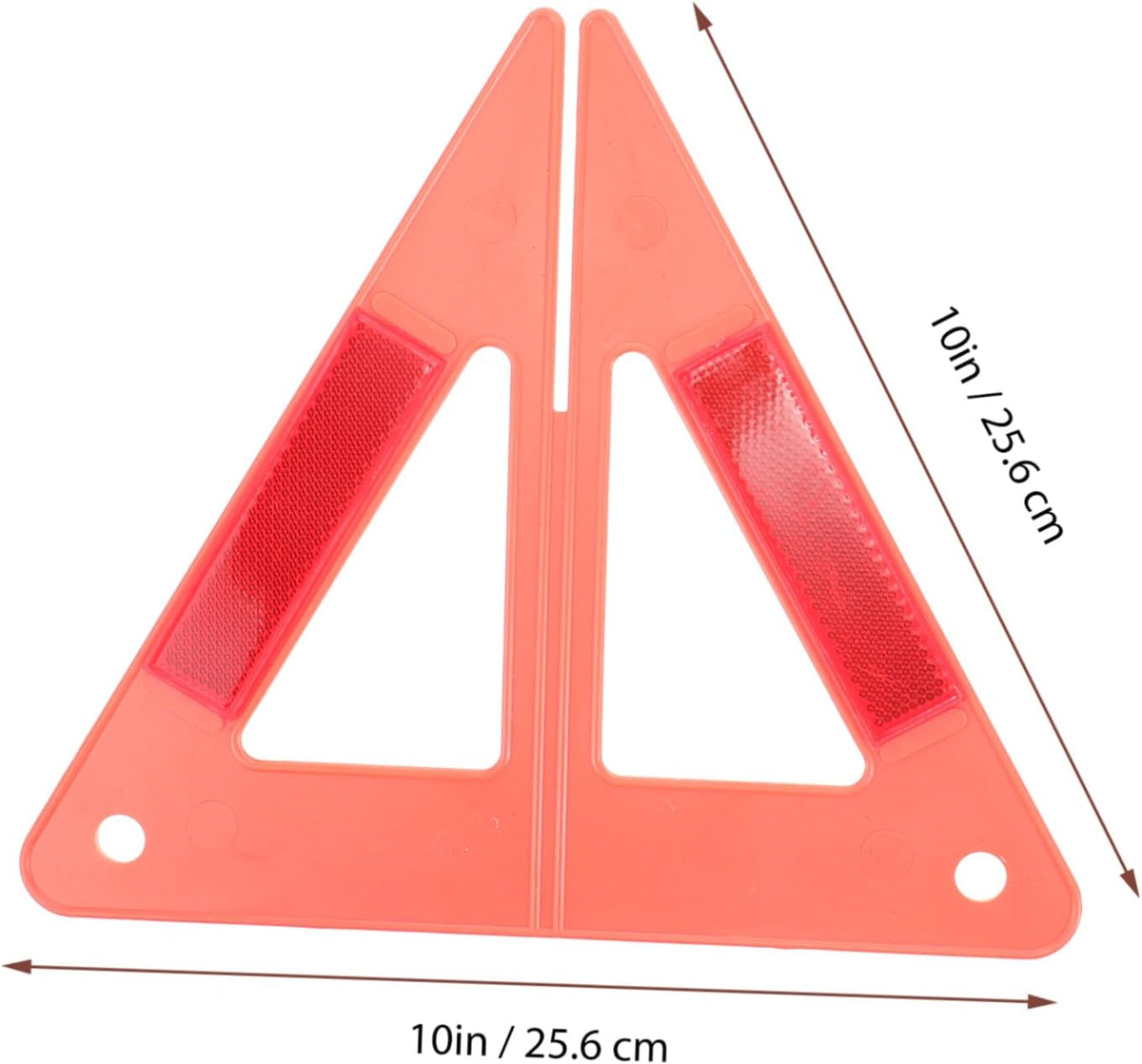 Reflective Triangle Warning Sign Plastic Road Safety for Trucks
