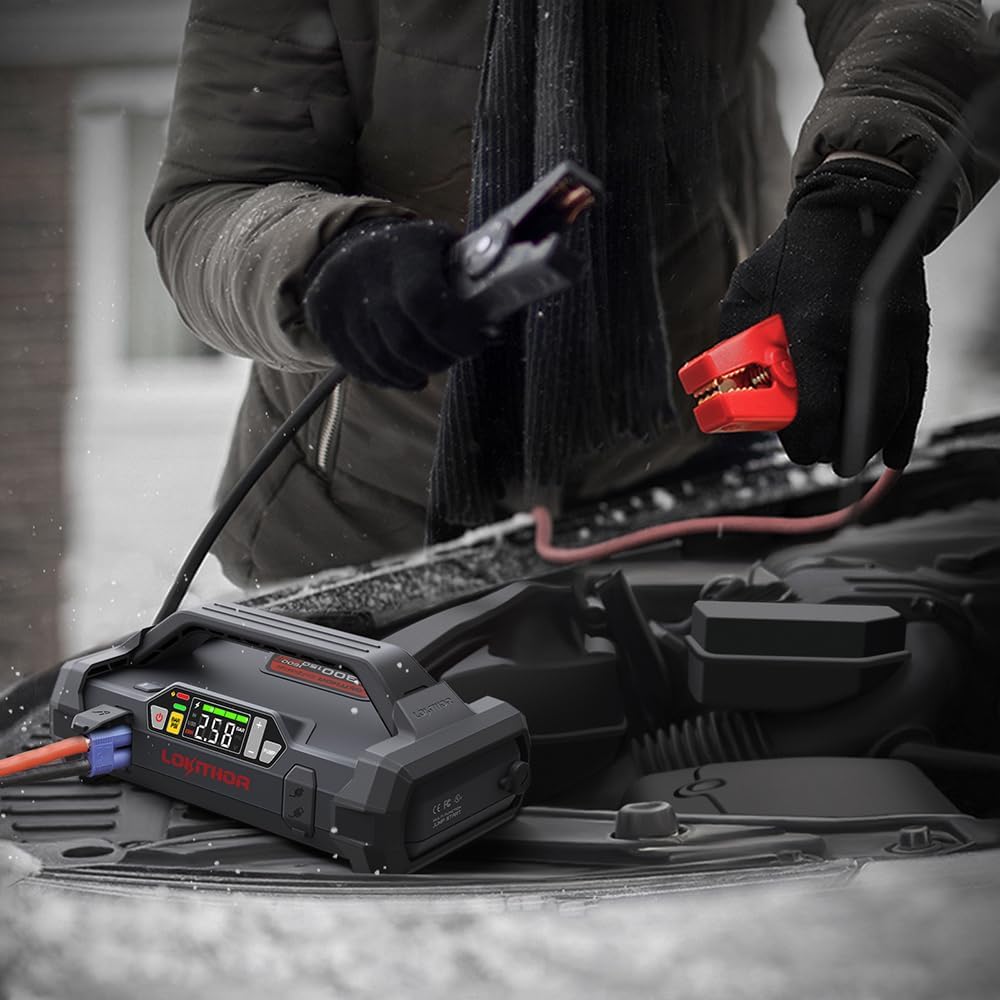 LOKITHOR JA300 Jump Starter with Air Compressor(7.0L Gas & 4.5L Diesel)