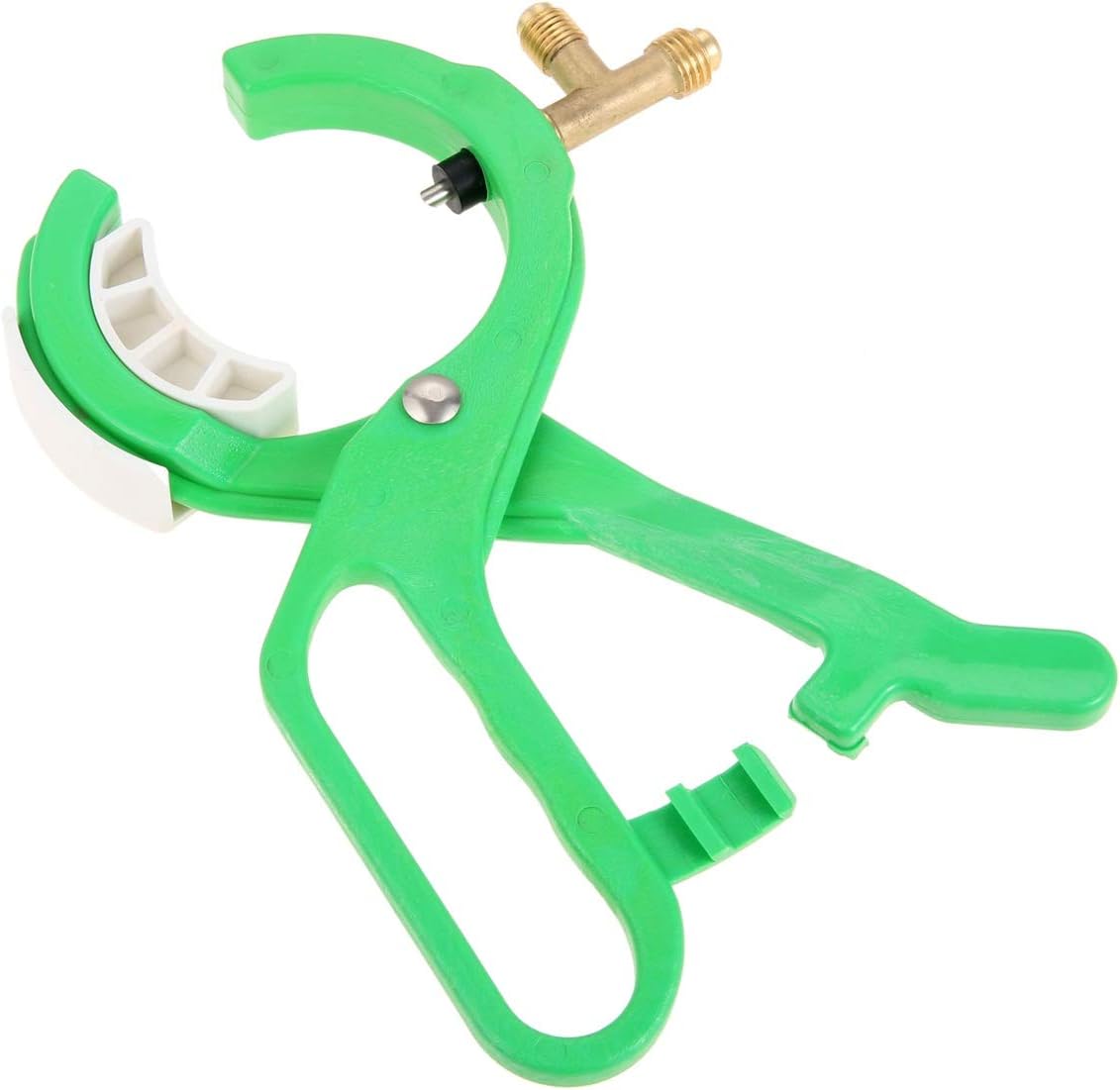 R134A R12 Side Can Tap, 3-in-1 Side Mount Can Tap Valve | 1/4'' SAE 1/2'' Thread R134a Refrigerant Dispenser Kit for Car AC Refrigerant Manifold System, (Green)