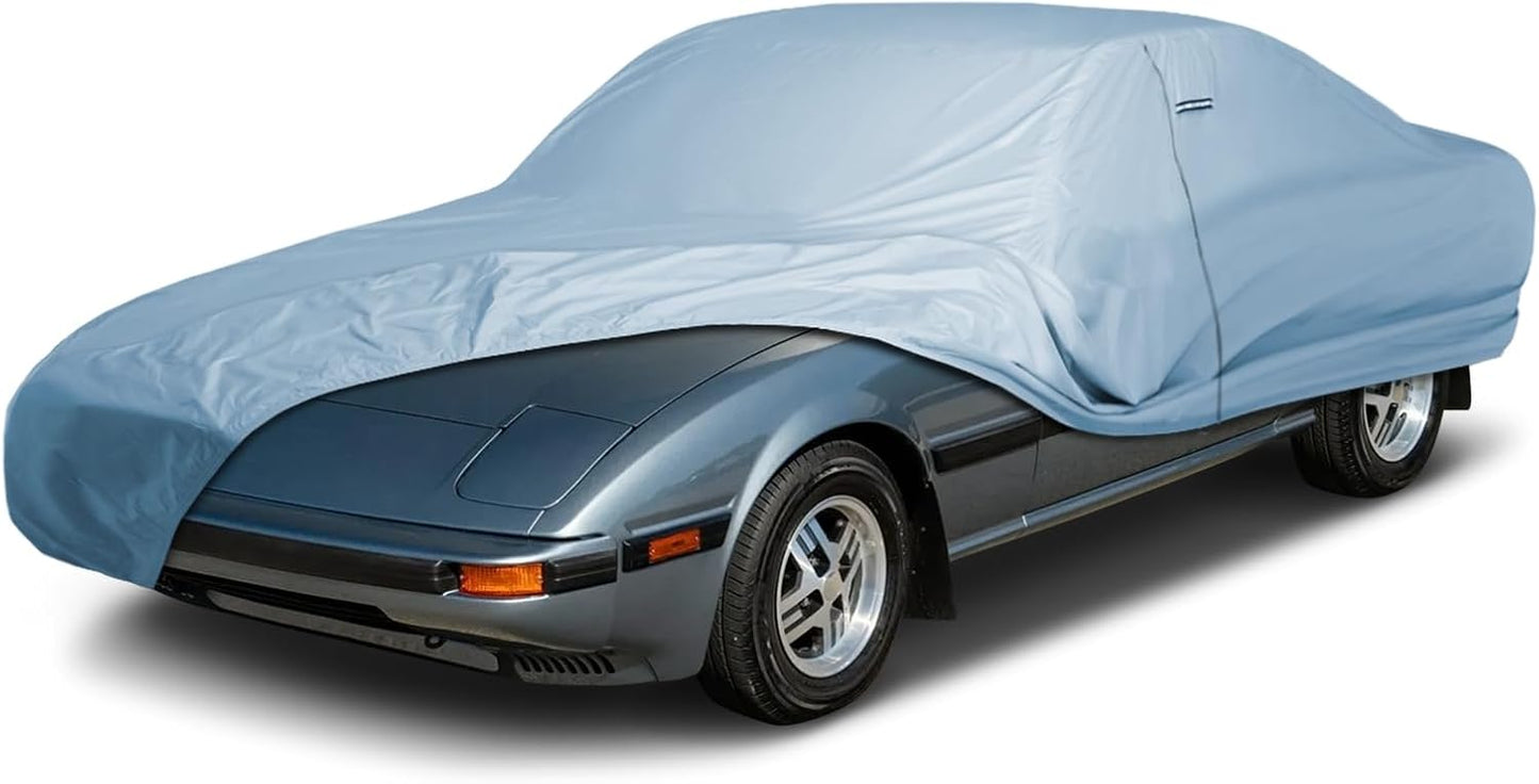 iCarCover Premium Car Cover for 1978-1985 Mazda RX-7 Heavy Duty Waterproof All-Weather Automobiles Custom Fit Indoor Outdoor UV Snow Protection Covers with Straps and Bag