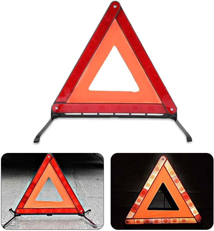 Foldable Car Reflective Triangle Emergency Fault Sign Warning Board Roadside Safety Parking Stop Board Sign
