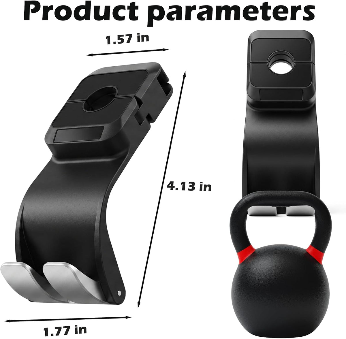 2PCS Purse Hook for Car Seats Headrest,Universal,Keep Car Tidy,Black