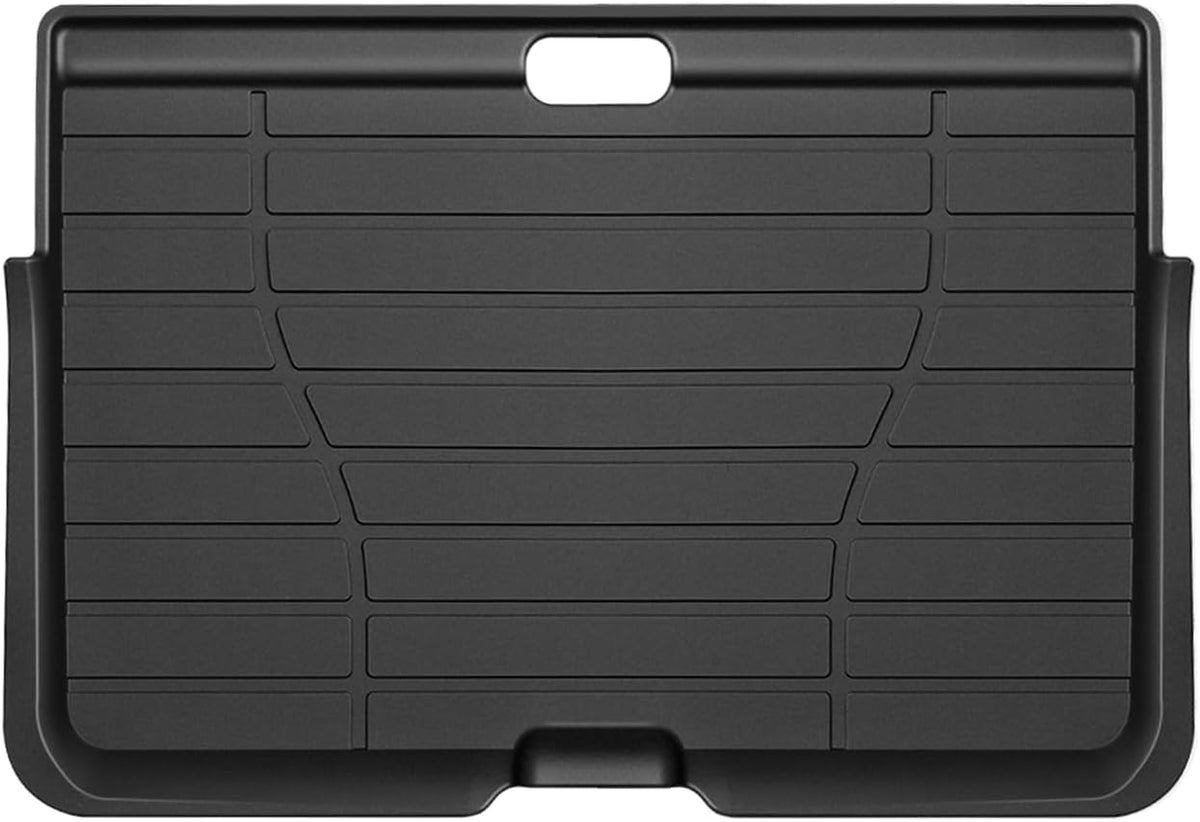 Muslogy Front Center Console Organizer Compatible with 2021-2023 2024 GMC Yukon & Chevy Tahoe Suburban Hidden Panel Secret Pocket Lid Removable Cover with USB Hole (Not for Yukon Denali/Ultimate)