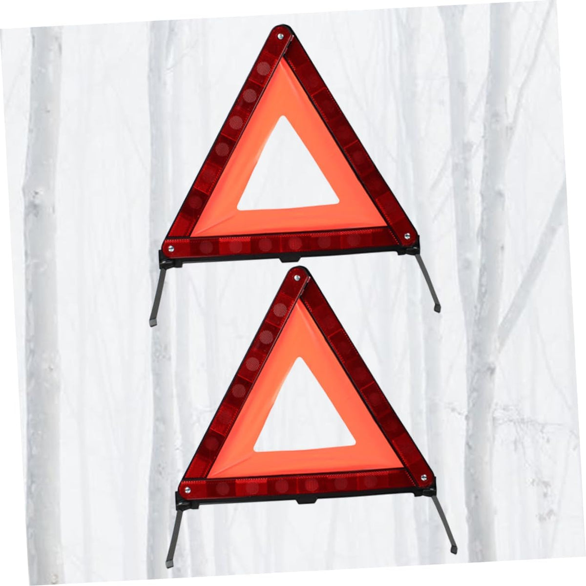 Roadside Hazard Warning Sign Kit 2pcs Triangle Warning Sign Led Triangle for Cars