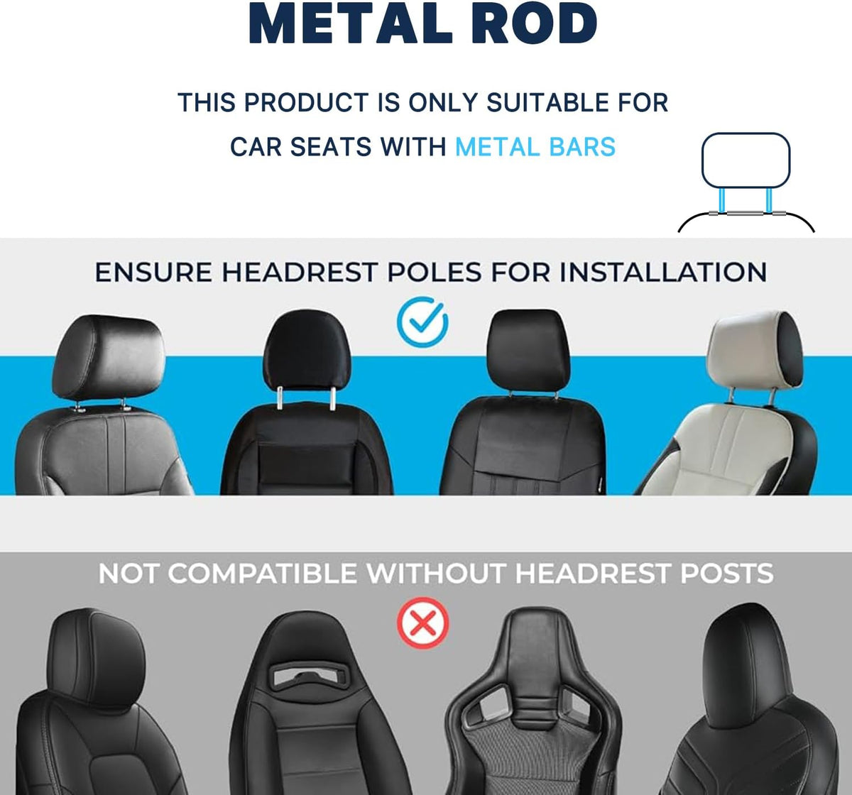 Car Back Seat Tray Table&Steering Wheel Tray, Car Food Tray, Car Desk for Laptop, Multipurpose Car Table for Eating & Work