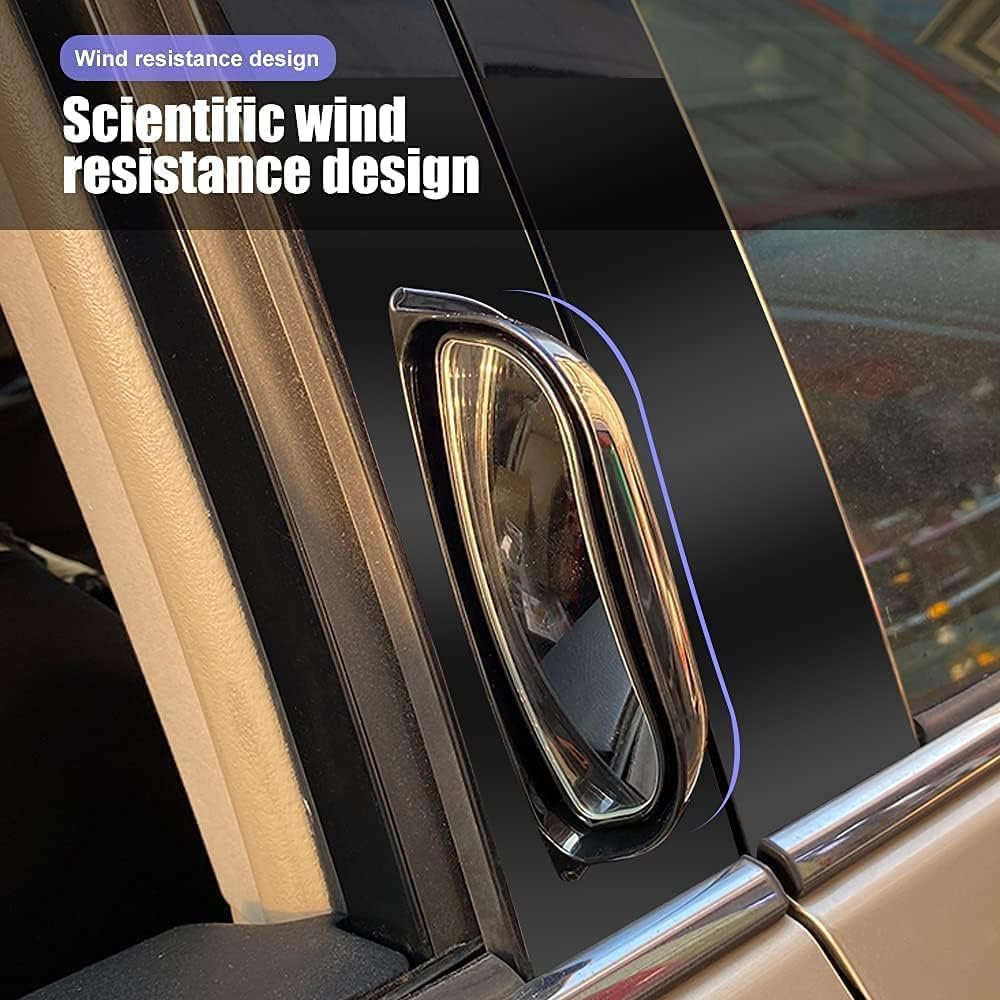 Biqing Universal Blind Spot Mirror - Rear View Mirror for Second Row Car Door Safety