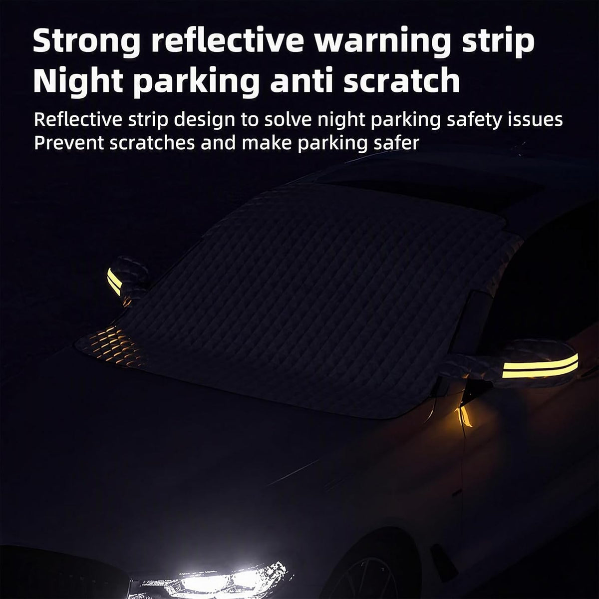 Windshield Cover for Snow and Ice, Car Windshield Cover Sun Shade 58"×45"