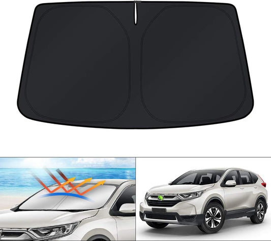 KUST Windshield Sun Shade for Honda CR-V 2007-2018 2019 2020 2021 2022 CRV Accessories Sunshade Window Sun Visor Foldable Block Sun UV Rays Keep Car Cooler