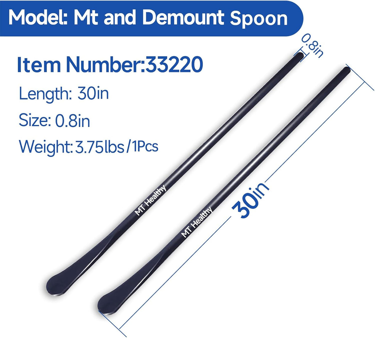 2 PCS 30" Heavy Duty Tire Spoons for Changing Tires