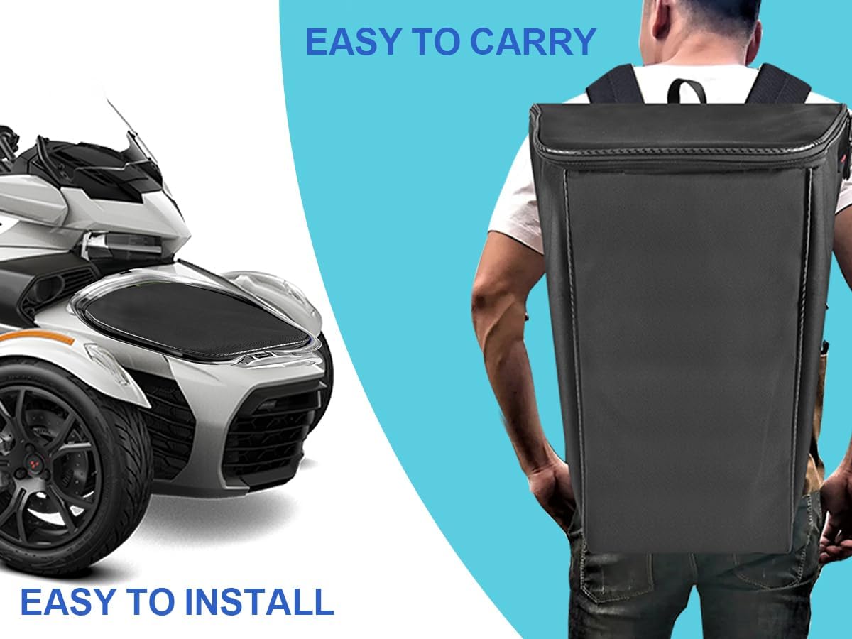 Built-In Insulated Front Trunk Cooler Bag, Waterproof Removable Storage Liner Organizer Compatible With Can-Am Spyder RT Limited 2010-2019 Accessories