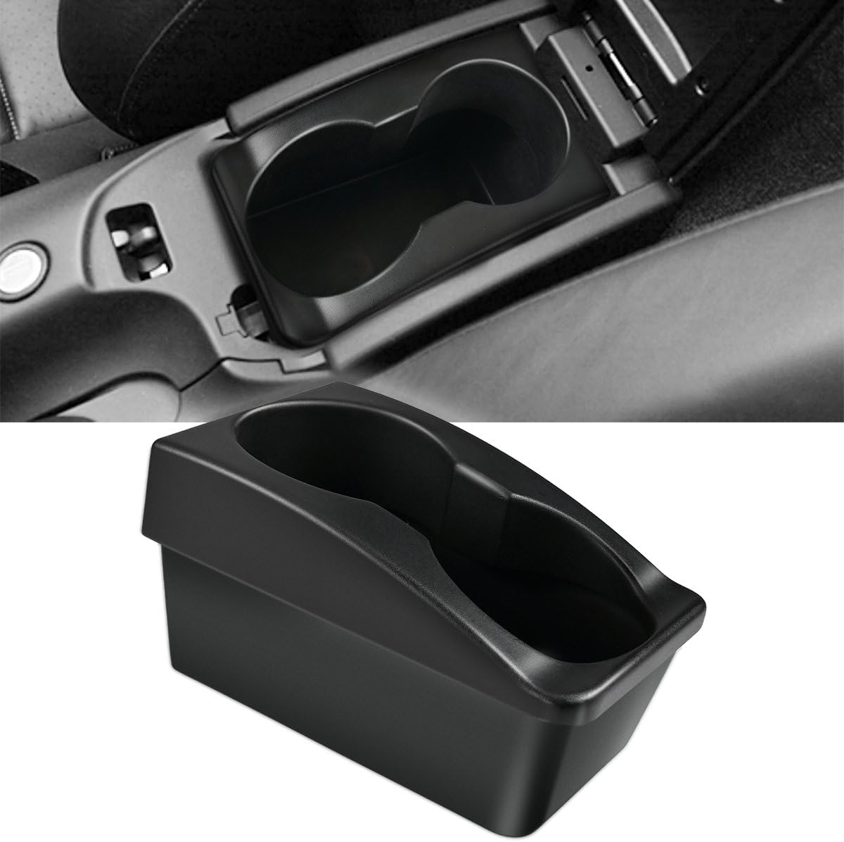 Center Console Cup Holder Insert for Porsche 911 996 & for Boxster 986 1997‑2004 and for Carrera 1999-2004 Accessories,Replacement Car Armrest Storage Box Drink Beverage Organizer