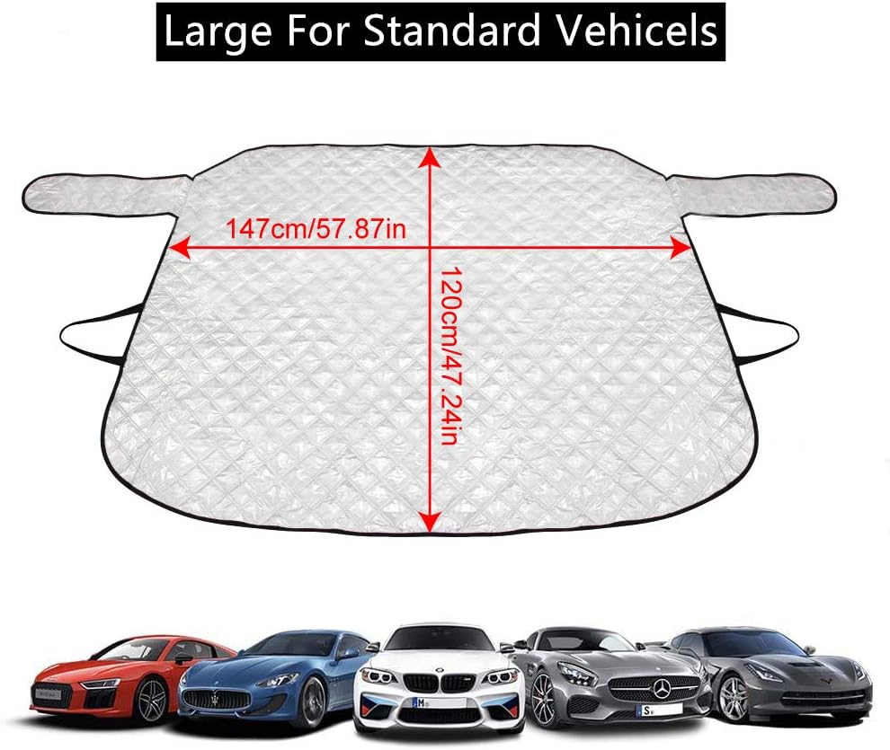 Car Windshield Cover Sun Shade,All Weather Windshield Sunshade Cover Fits Most Cars SUV