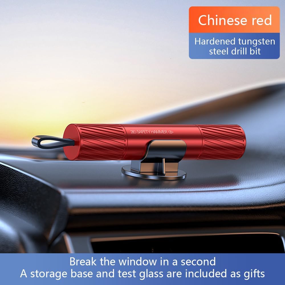 The Original Compact Emergency Keychain Car Escape Tool, Seatbelt Cutter and Window Breaker, Pack of 2