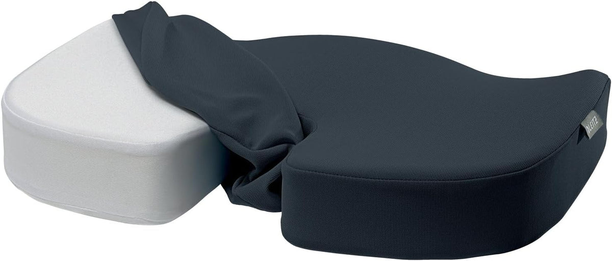 Leitz Ergo Orthopedic Seat Cushion for Office Home Car, Ergonomic, Washable Cover, Tailbone Pain Relief, Back Support, Proper Posture (52840089-NA)