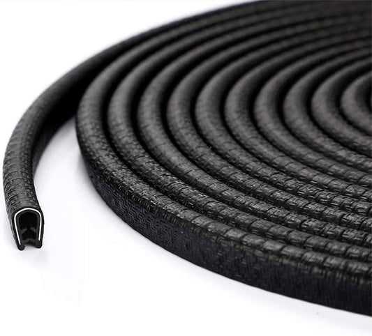 QBUC Car Door Edge Guards,13Ft(4M) Rubber Clip Seal U Shape Edge Trim Guard Protection Car Door Protection Fit for Most Models