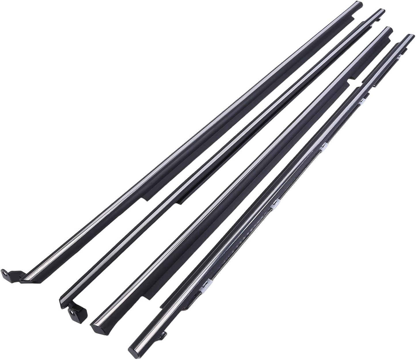 4 Pieces Car Door Moulding Trim Weatherstrip for Toyota with Corolla AE110 1995-2002 - Fits 95-02 Corolla, Comprehensive Door Dust Trim Set for Durability