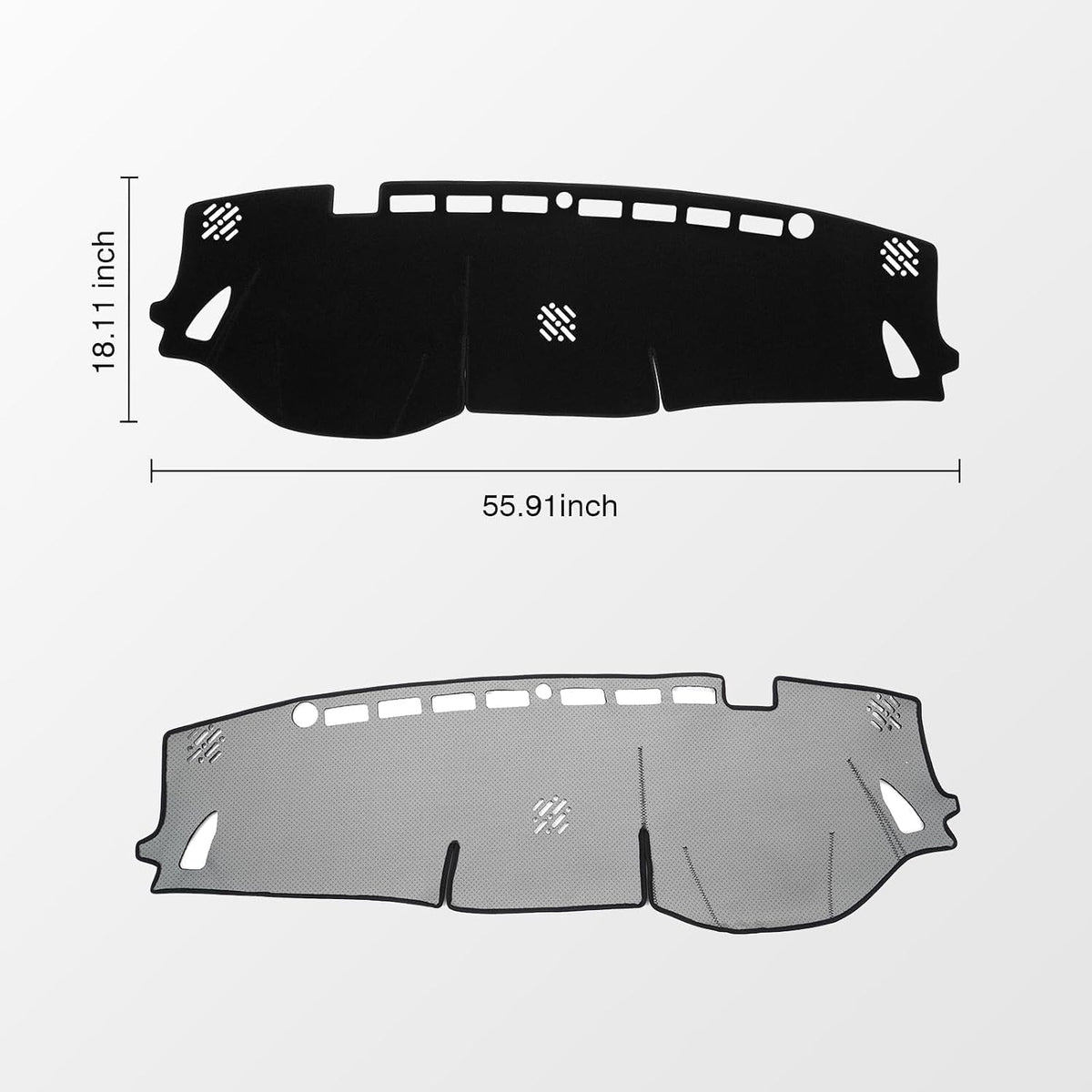 KUST Black Dash Cover for Subaru Outback 2020 2021 2022 2023 2024 2025 Left Hand Driving Dashboard Cover Polyester Dash Mat Non-Slip Interior Accessories for Subaru Outback No Glare