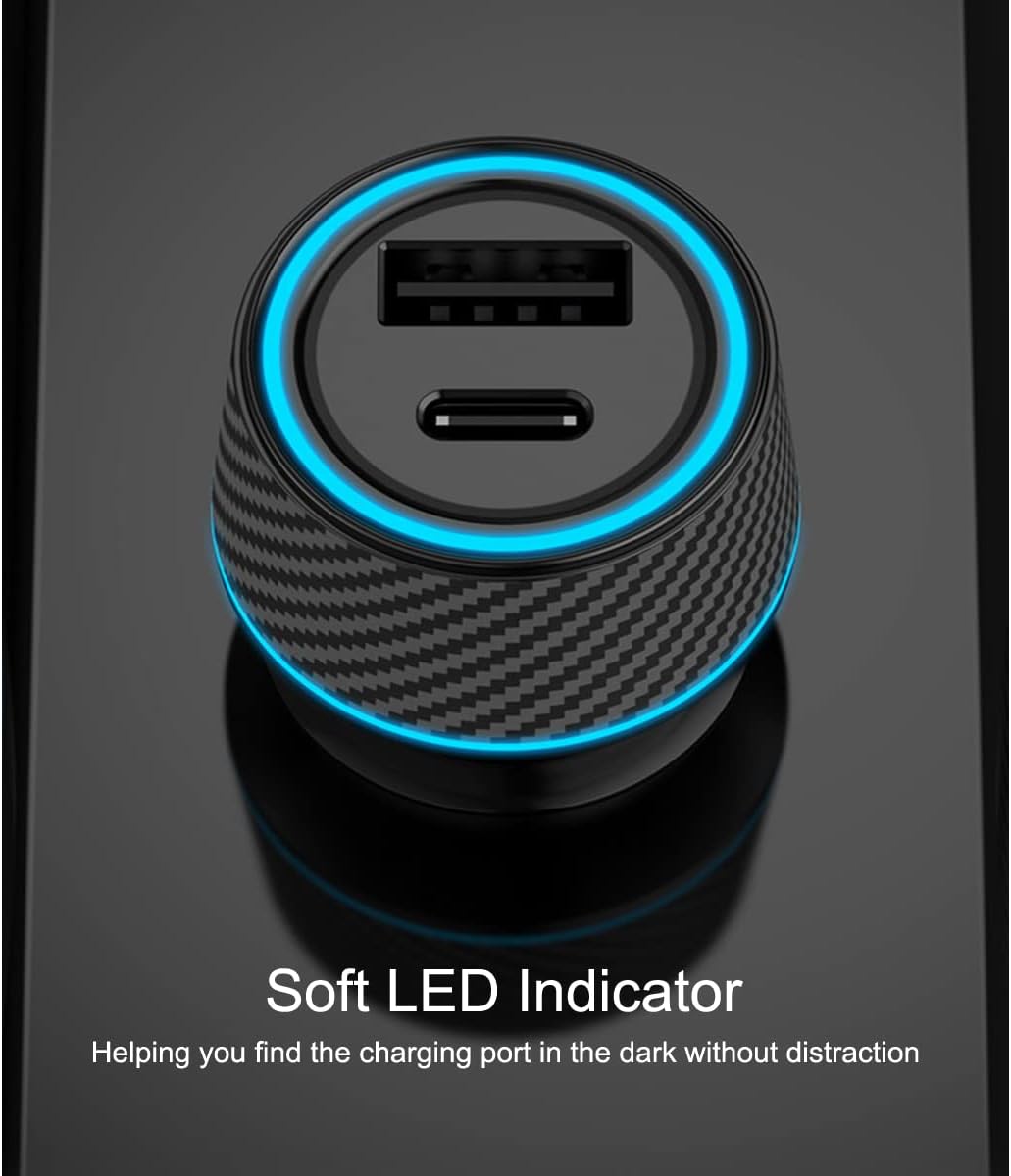 25W Super Fast Charger USB Type C Wall/Car Charger Combo Kit PD PPS