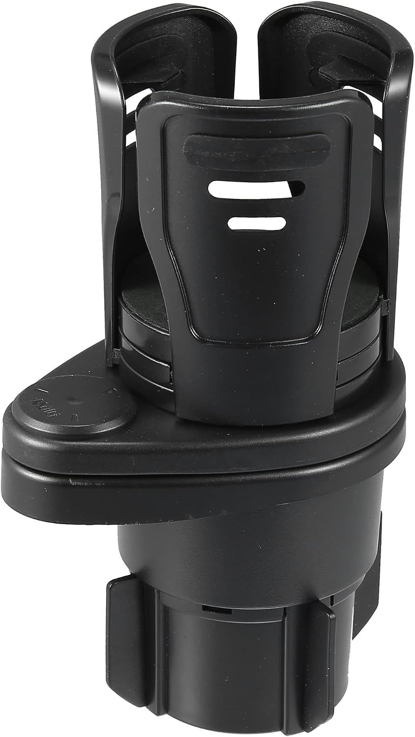 X AUTOHAUX Car Cup Holder Expander 2-in-1 Multifunction Car Drink Extender Adapter with Adjustable Base for Water Coffee Cups Beverage Cans Black