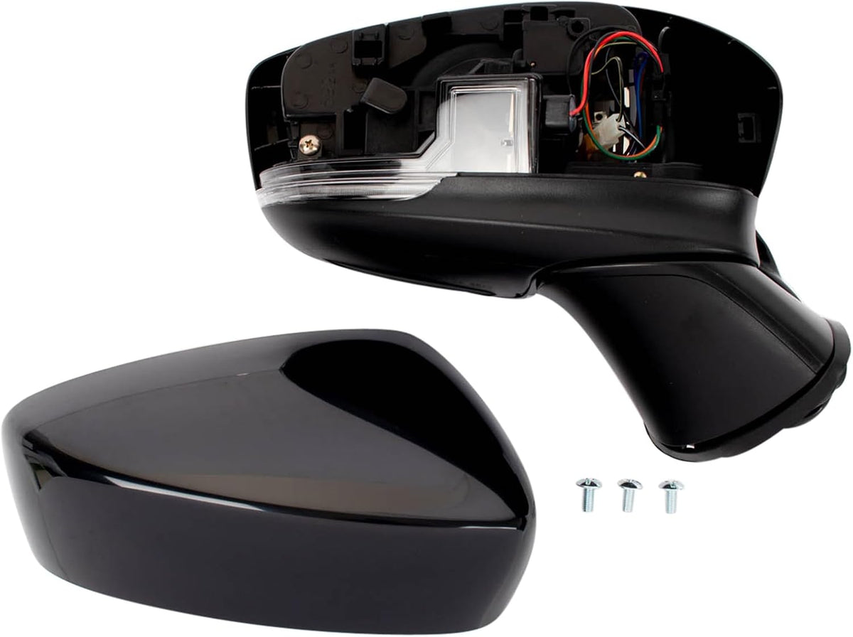 TRQ Passenger Side Mirror Power Heated Manual Folding with Blind Spot