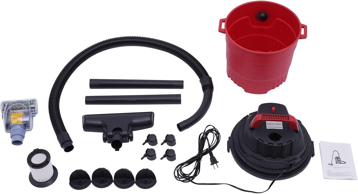 Wet and Dry Vacuum Cleaner, 3-in-1 Cleaning Machine, Low Noise Electric Vacuum Cleaner with HEPA Filter Large Capacity, Suitable for Home, Garage, Car, Pet Hair Cleaning