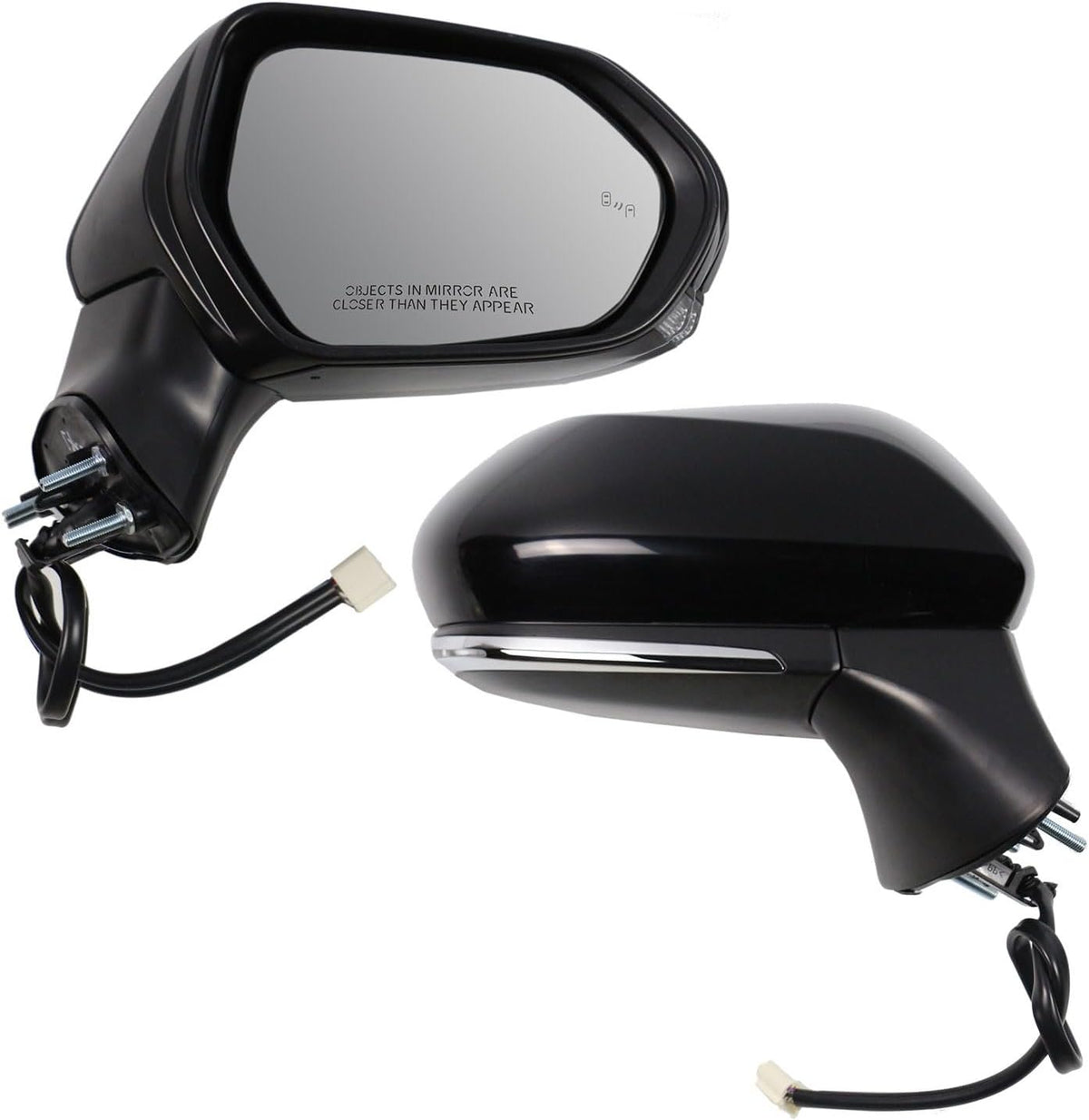 Side Mirror for Toyota Camry 2018 2019 2020 2021 2022 2023 2024 Power+Lamp+Heat+Blind Spot Monitor Glass-7Pins, Right Passenger Side,replace for Partslink # TO1321368, 87910-06840