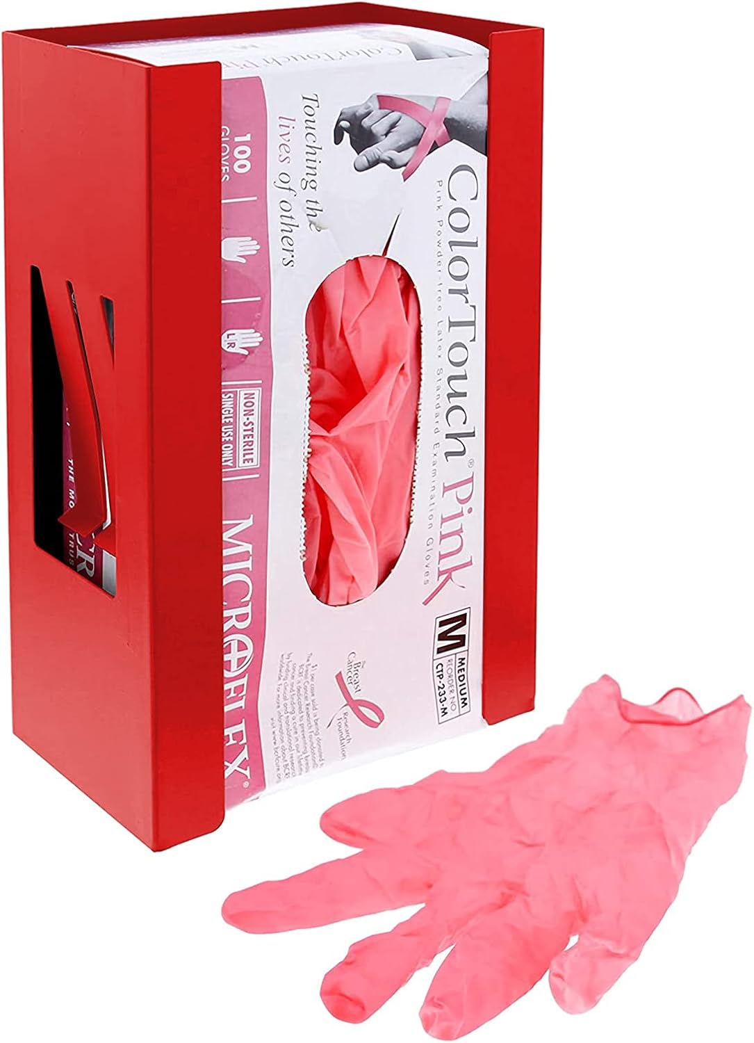 Mayouko Magnetic Dispenser Holder, Red Box Holder Wall Mount for Tissues, Disposal Gloves, Wipes, Tool Cart Accessory, 8LBS
